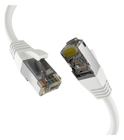 M-CAB CAT8.1 WHITE 7.5M PATCH CORD - Netzwerk - CAT 8