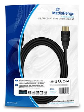 MEDIARANGE HDMI mit Ethernetkabel - HDMI (S) von LumaTech