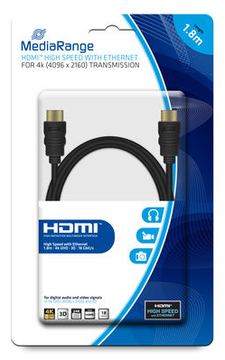 MEDIARANGE HDMI mit Ethernetkabel - HDMI (S) von LumaTech