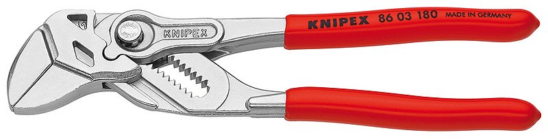 KNIPEX 86 03 180 - Steckverbindungszange - 1,2 cm - 3,5 cm - Chrom-Vanadium-Stahl - Kunststoff - Rot