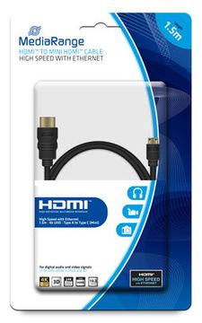 MEDIARANGE HDMI mit Ethernetkabel - HDMI (S) von LumaTech