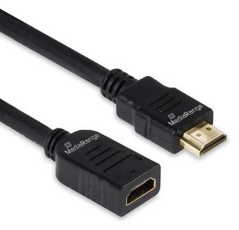 MEDIARANGE HDMI Verlängerungskabel 18 Gbps ARC sw - Digital/Daten - Digital/Display/Video von LumaTech