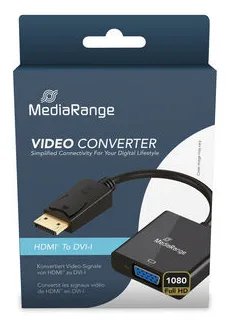 MEDIARANGE HDMI zu DVI-I Video Konverter Schwarz - Digital/Display/Video - Video/Analog, Ansicht 2
