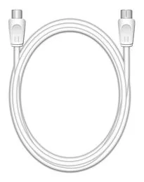 MEDIARANGE MRCS163 - 3 m - Koaxial - Koaxial - Weiß, Ansicht 2