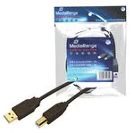 MEDIARANGE Printer Cable - USB-Kabel - USB (M), Ansicht 2