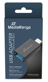 MEDIARANGE Universaler USB-A auf USB-C Adapter schwarz - Adapter von LumaTech