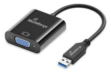 MEDIARANGE USB-A 3.0 auf VGA HD15 Video Konverter sw - Digital/Daten - Digital/Display/Video von LumaTech