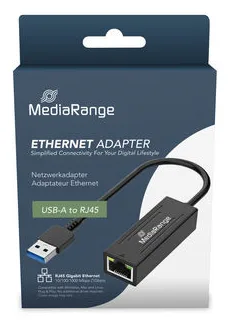MEDIARANGE USB-A Netzwerkadaper mit RJ45 Port sw - Kabel - Digital/Daten, Ansicht 2