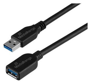 MEDIARANGE USB-Verlängerungskabel USB 3.0 5 GB/s sw - Digital/Daten - Verlängerungskabel von LumaTech