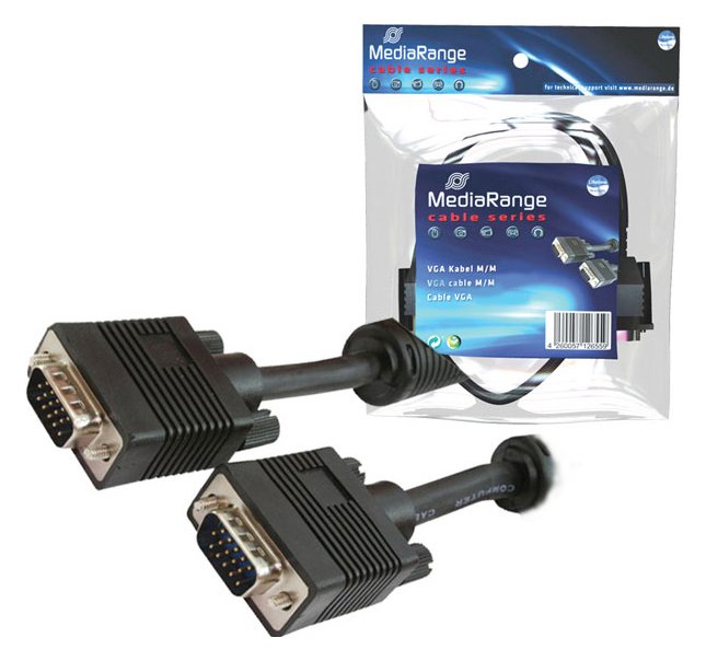 MEDIARANGE VGA-Kabel - HD-15 (VGA) (M) zu HD-15 (VGA) von LumaTech