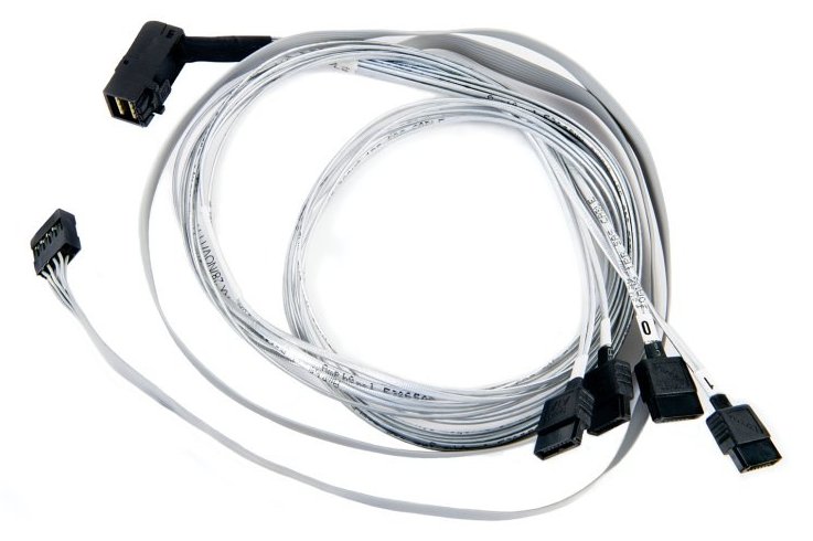 Microchip Technology Microchip Adaptec - Internes SAS-Kabel - mit Sidebands - SAS 6Gbit/s - 4-Lane - SATA (W) von LumaTech