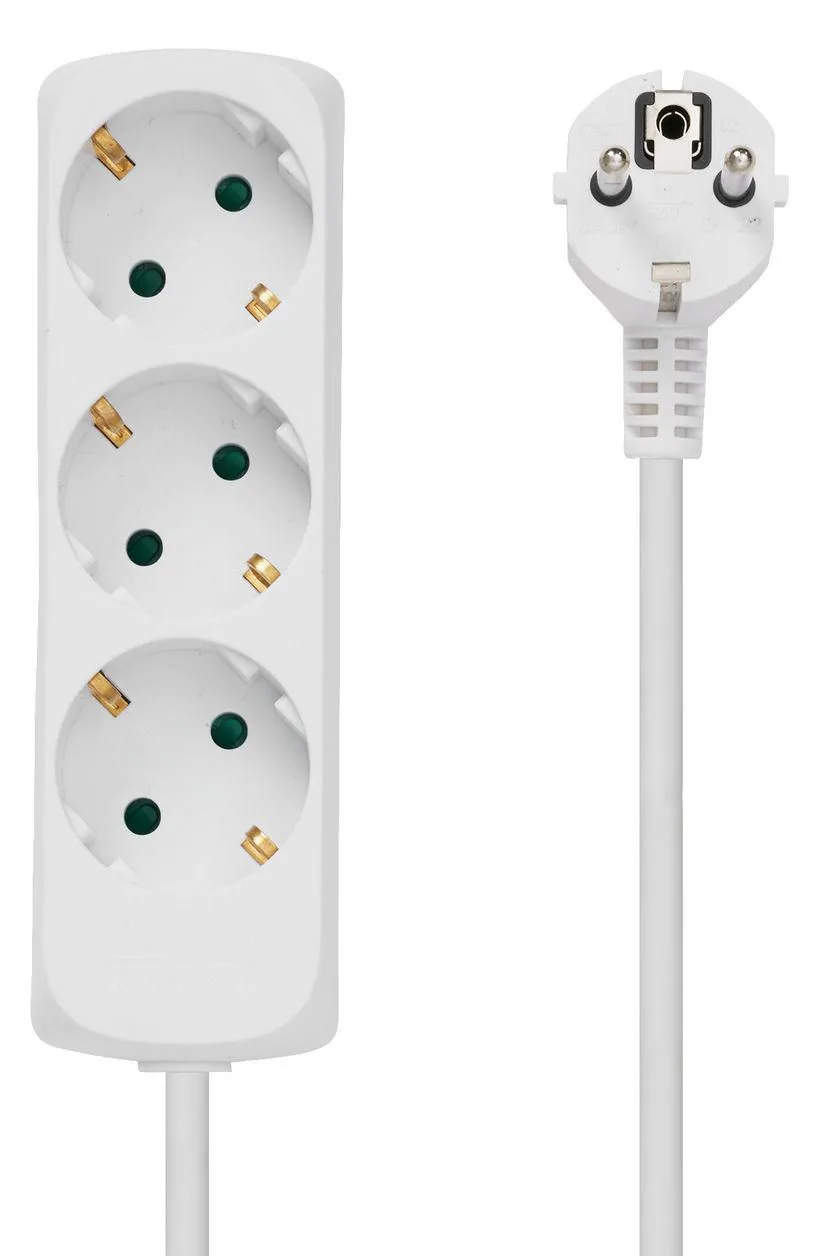 MicroConnect 3-Way - Steckdosenleiste - Eingabe, Eingang Stromversorgung, Ansicht 4