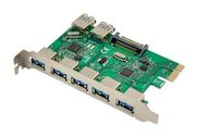 MicroConnect 7 port USB 3.0 PCIe card - Adapter - Digital/Daten von LumaTech