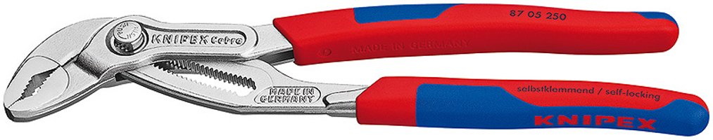KNIPEX 87 05 250 - Nut- und Federzange - 5 cm - 4,6 cm - Chrom-Vanadium-Stahl - Blau - Rot - 250 mm
