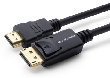 MicroConnect Adapterkabel - DisplayPort männlich eingerastet zu HDMI männlich von LumaTech