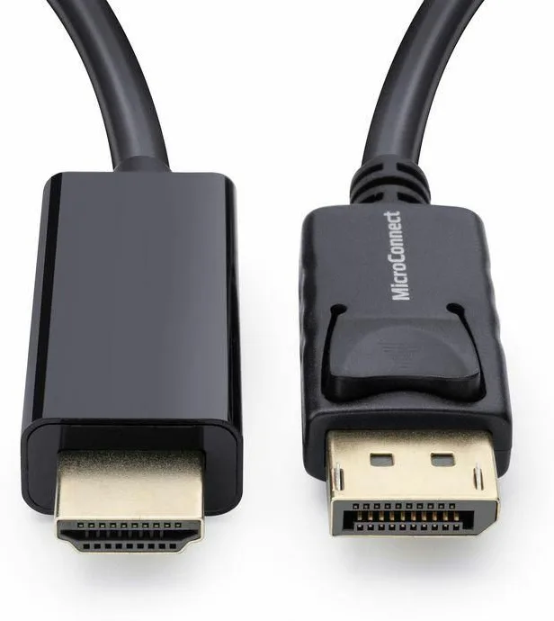 MicroConnect Adapterkabel - DisplayPort männlich eingerastet zu HDMI männlich, Ansicht 4