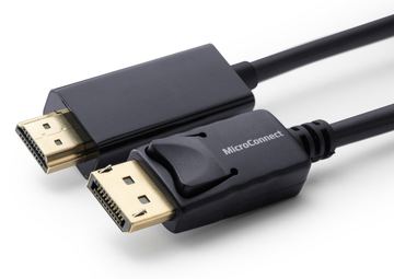 MicroConnect Adapterkabel - DisplayPort männlich eingerastet zu HDMI männlich von LumaTech