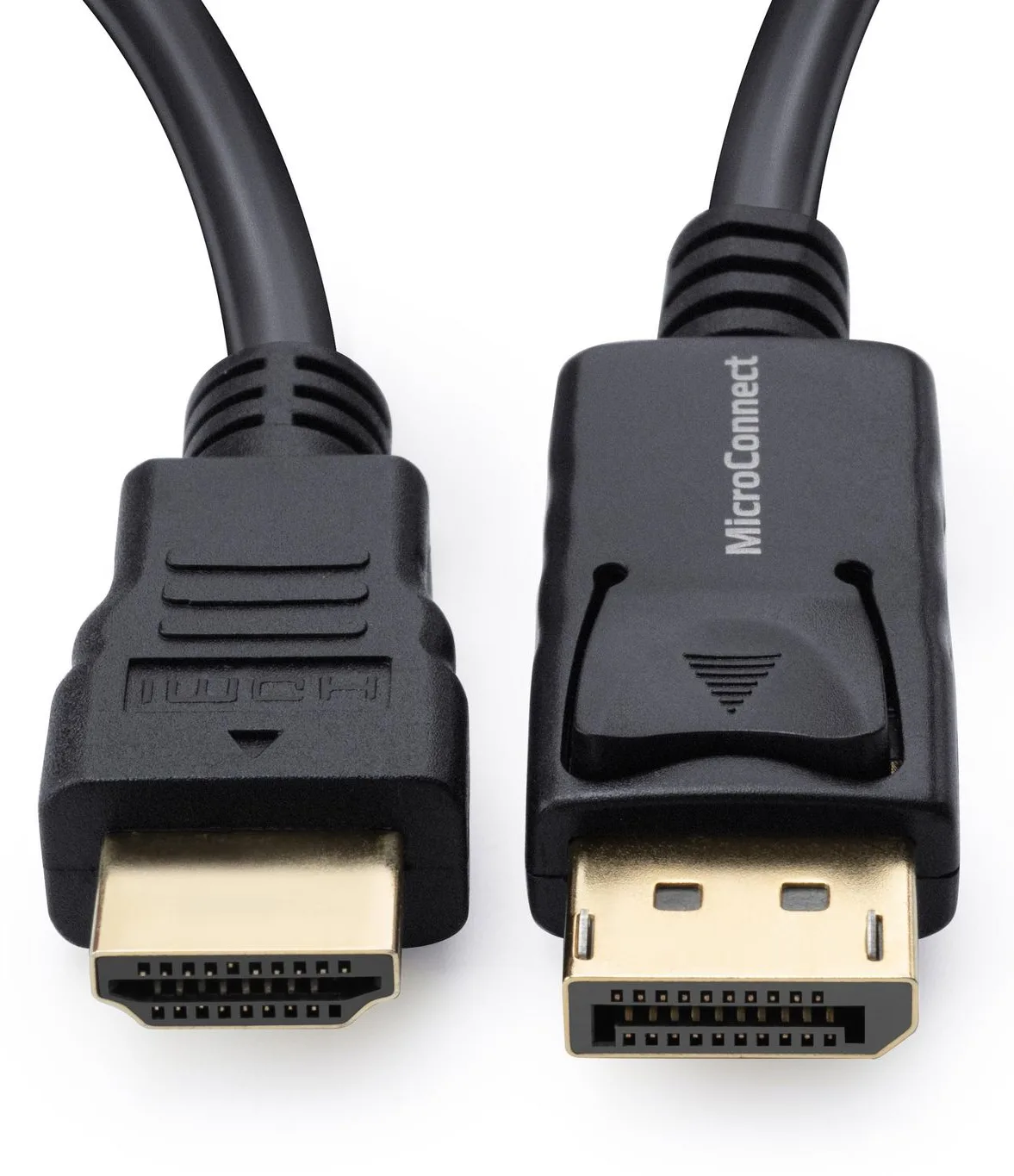 MicroConnect Adapterkabel - DisplayPort männlich eingerastet zu HDMI männlich, Ansicht 3