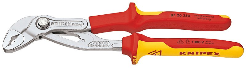 KNIPEX 87 26 250 - Nut- und Federzange - 5 cm - 4,6 cm - Chrom-Vanadium-Stahl - Rot - Gelb - 250 mm