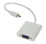 MicroConnect Adapterkabel - HD-15 (VGA) weiblich zu 19 pin micro HDMI Type D männlich, Ansicht 3