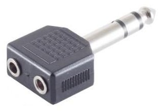 MicroConnect Audio-Adapter - mini-phone stereo - 6.35mm