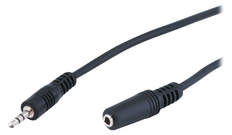 MicroConnect Audiokabel - mini-phone stereo 3.5 mm männlich zu mini-phone stereo 3.5 mm weiblich von LumaTech