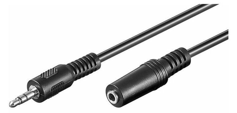 MicroConnect Audiokabel - mini-phone stereo 3.5 mm männlich zu mini-phone stereo 3.5 mm weiblich von LumaTech