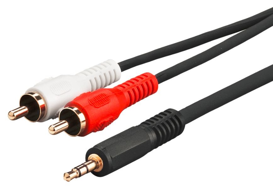 MicroConnect Audiokabel - RCA männlich zu mini-phone stereo 3.5 mm männlich von LumaTech
