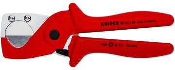 KNIPEX 90 25 185 - Rohrschneider - Stahl - Kunststoff - Rot - 1,2 cm - 18,5 cm von LumaTech