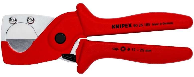 KNIPEX 90 25 185 - Rohrschneider - Stahl - Kunststoff - Rot - 1,2 cm - 18,5 cm