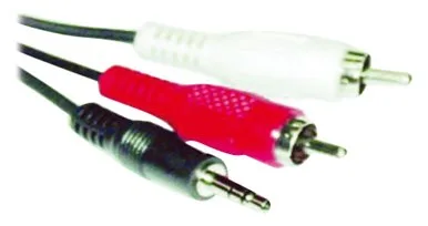 MicroConnect Audiokabel - RCA männlich zu mini-phone stereo 3.5 mm männlich - 3 m, Ansicht 2
