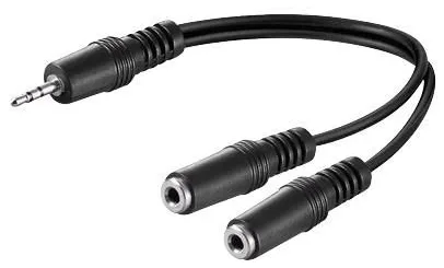 MicroConnect Audio-Splitter - Mini-Stecker männlich zu Mini-Stecker weiblich, Ansicht 2