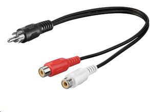 MicroConnect Audio-Splitter - RCA männlich zu RCA weiblich von LumaTech
