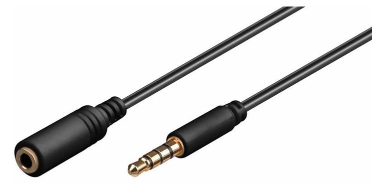 MicroConnect Audioverlängerungskabel - Mini-Stecker weiblich zu Mini-Stecker männlich von LumaTech