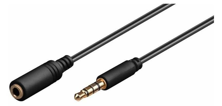 MicroConnect Audioverlängerungskabel - Mini-Stecker weiblich zu Mini-Stecker männlich von LumaTech