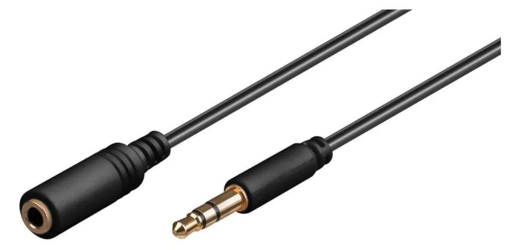 MicroConnect AUDLG3G 3m 3.5mm 3.5mm Schwarz Audio-Kabel, Ansicht 2