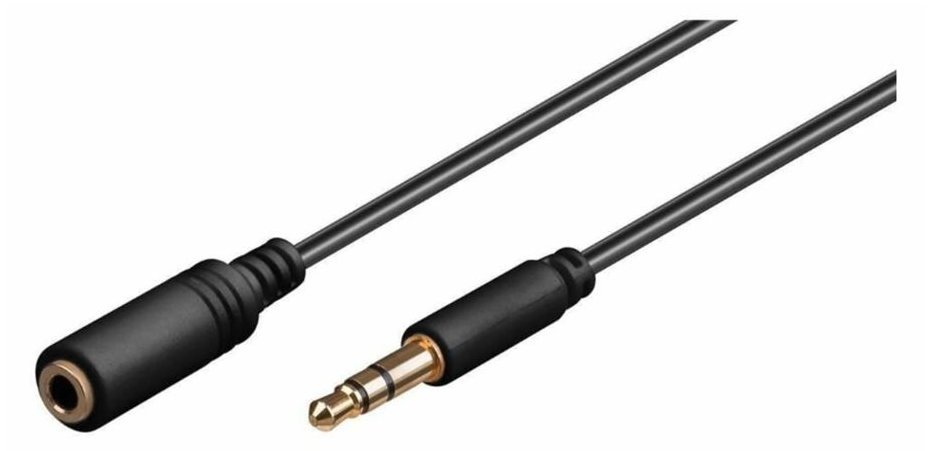 MicroConnect AUDLG5G 5m 3.5mm 3.5mm Schwarz Audio-Kabel von LumaTech