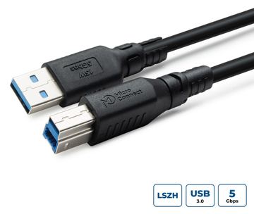 MicroConnect ColorFlex USB 3.2 A-B Gen 1 Cable Halogenfree LSZH - Kabel - Digital/Daten von LumaTech