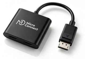 MicroConnect DisplayPort to 2x HDMI female MST Hub - Adapter von LumaTech