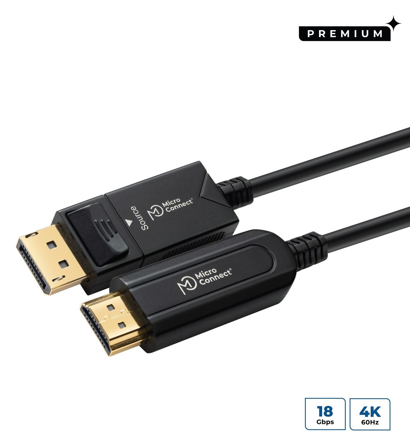 MicroConnect DP-MMG-2500V1.4OP - 25 m - DisplayPort - DisplayPort - Männlich - Männlich - 7680 x 4320 Pixel von LumaTech