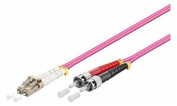MicroConnect FIB412002-4DC Glasfaserkabel 2 m OM4 LC ST Pink