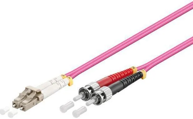 MicroConnect FIB412002-4DC Glasfaserkabel 2 m OM4 LC ST Pink, Ansicht 2