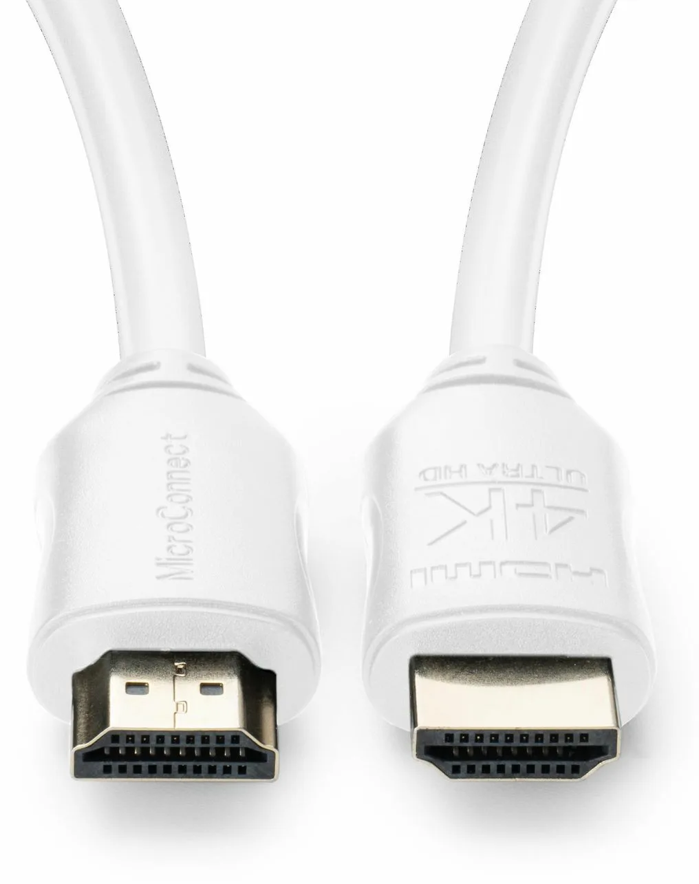 MicroConnect HDMI cable 4K white - Kabel - Digital/Display/Video, Ansicht 3