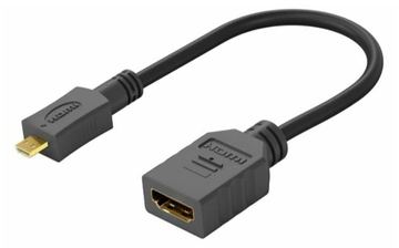 MicroConnect HDMI-Adapter - 19 pin micro HDMI Type D männlich zu HDMI weiblich von LumaTech