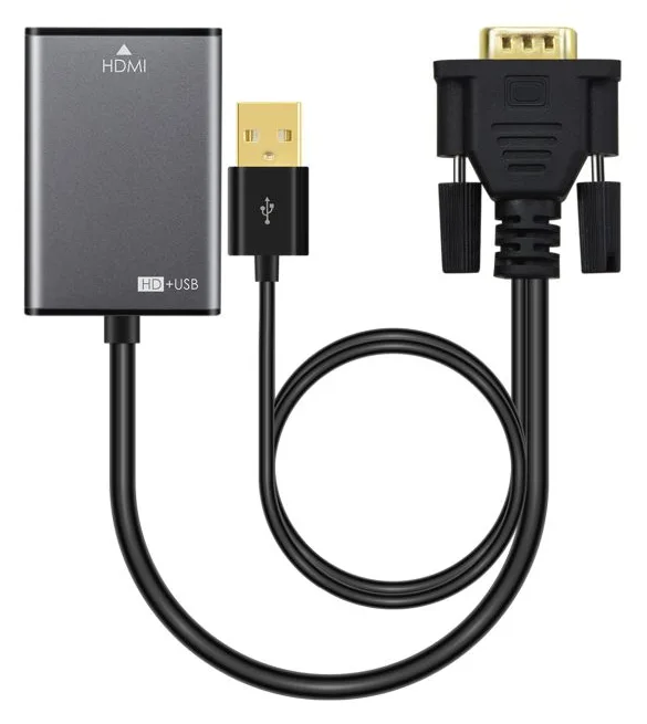 MicroConnect HDMI-Adapter - USB, HD-15 (VGA), Ansicht 2