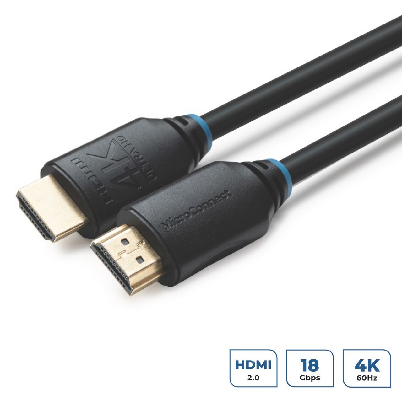 MicroConnect HDMI-Kabel mit Ethernet - HDMI männlich zu HDMI männlich
