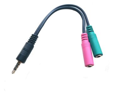 MicroConnect Headsetadapter - 4-poliger Mini-Stecker männlich zu mini-phone stereo 3.5 mm, Mini-Stecker weiblich von LumaTech