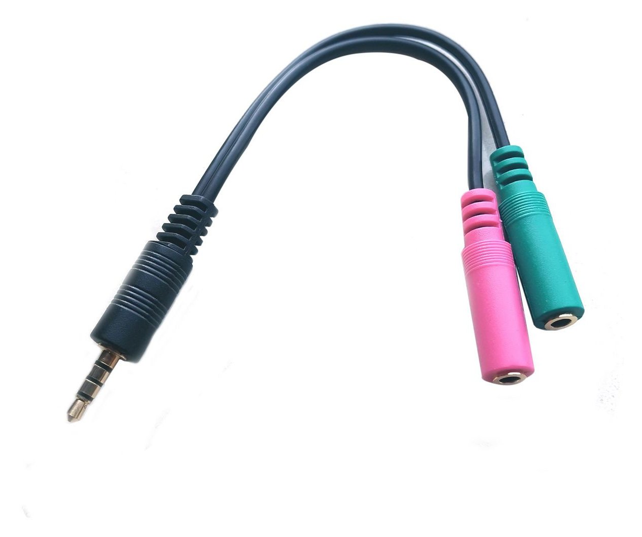 MicroConnect Headsetadapter - 4-poliger Mini-Stecker männlich zu mini-phone stereo 3.5 mm, Mini-Stecker weiblich