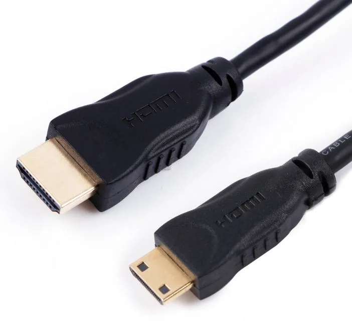 MicroConnect Highspeed - HDMI-Kabel mit Ethernet - 19 pin mini HDMI Type C männlich zu HDMI männlich - 5 m - Schwarz, Ansicht 2