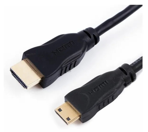 MicroConnect Highspeed - HDMI-Kabel mit Ethernet - 19 pin mini HDMI Type C männlich zu HDMI männlich - 5 m - Schwarz, Ansicht 3